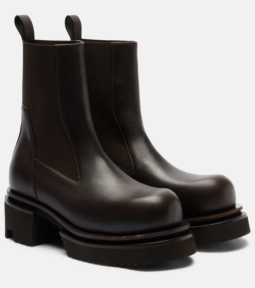 Beatle 60 leather platform Chelsea boots