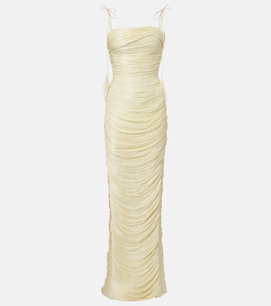Beatriz pleated corset gown