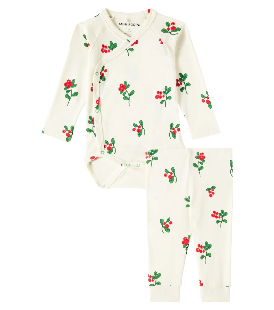 Bébé Set body et pantalon Lingonberries en coton