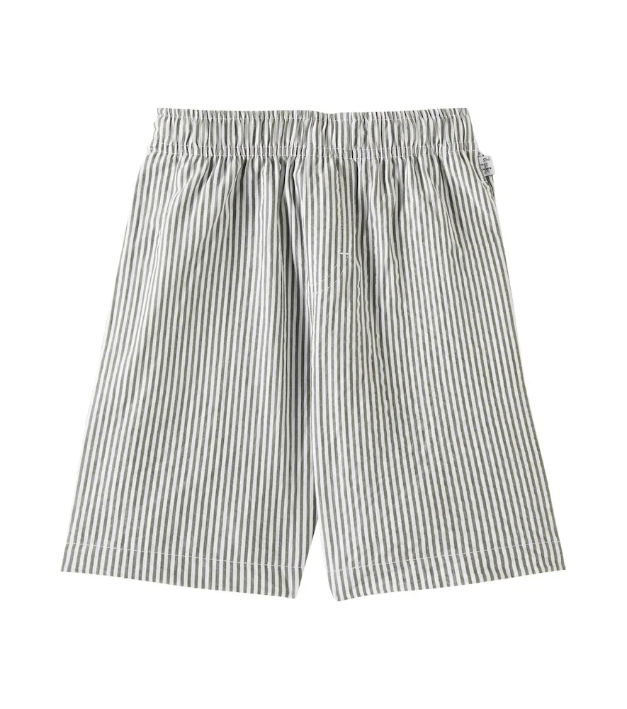 Bermudas de algodón a rayas