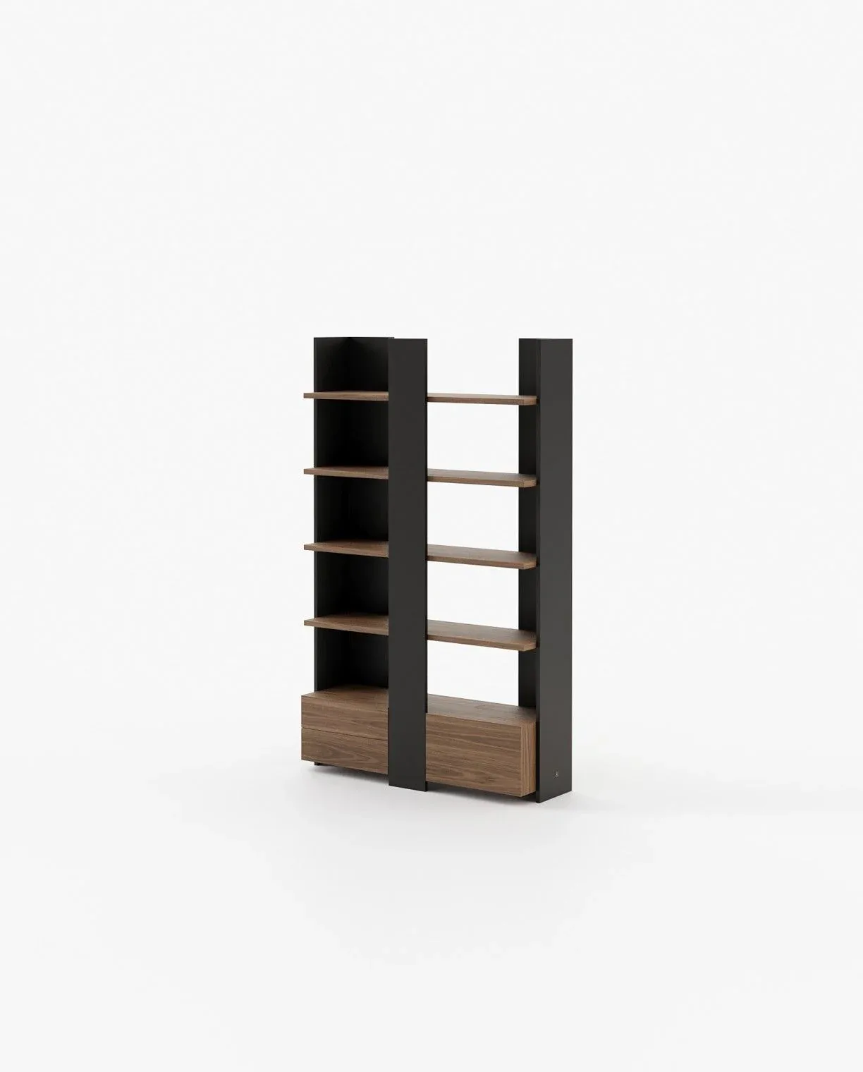 BIEL Bookcase & Shelving Walnut Veneer Matte