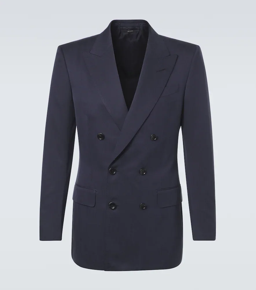 Blazer cruzado de seda