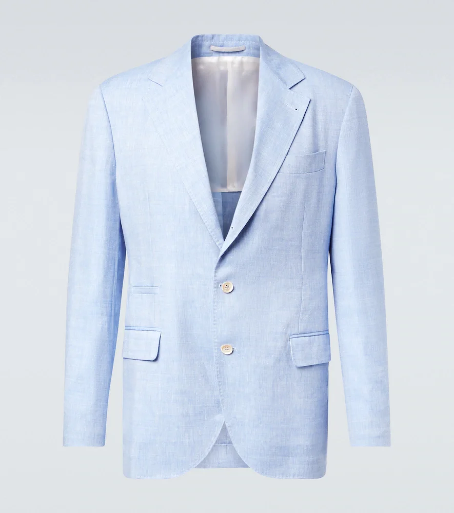 Blazer en lin et laine