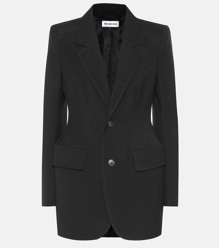 Blazer Hourglass de lana virgen