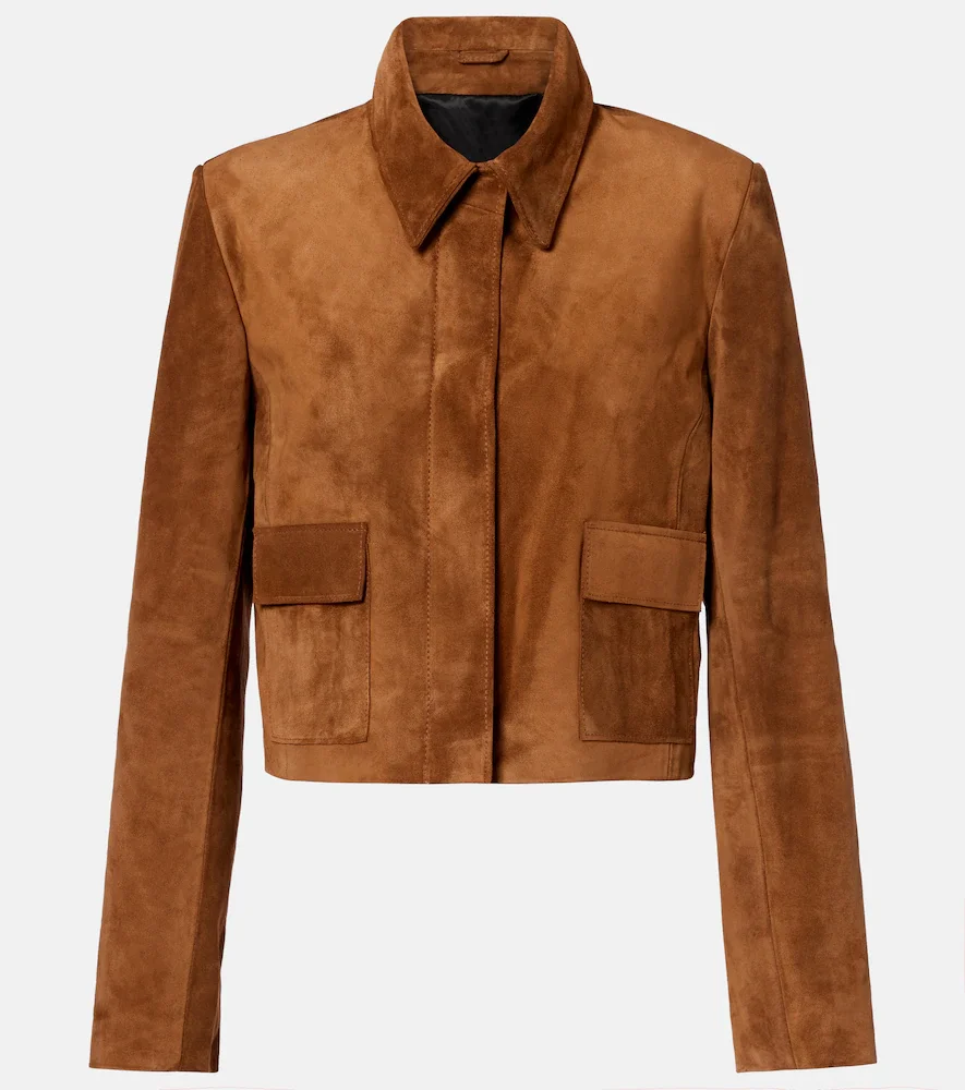 Bleeker cropped suede jacket