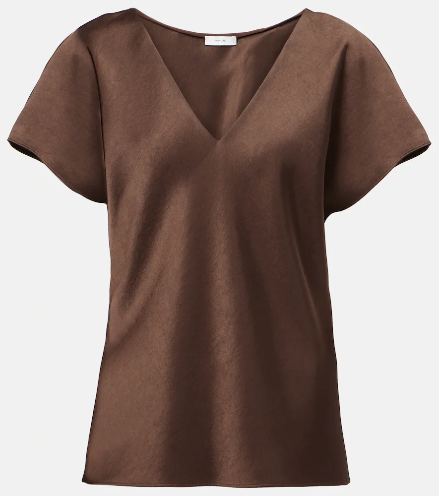 Blouse en satin