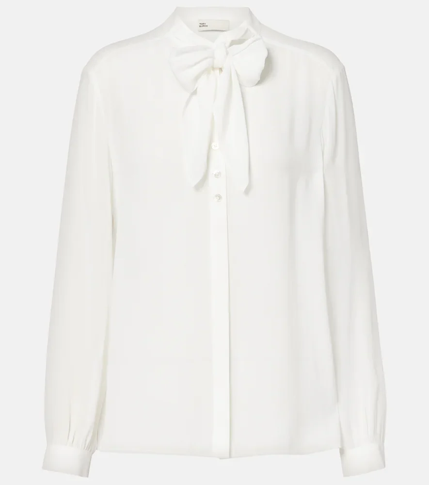 Blusa de georgette con lazada