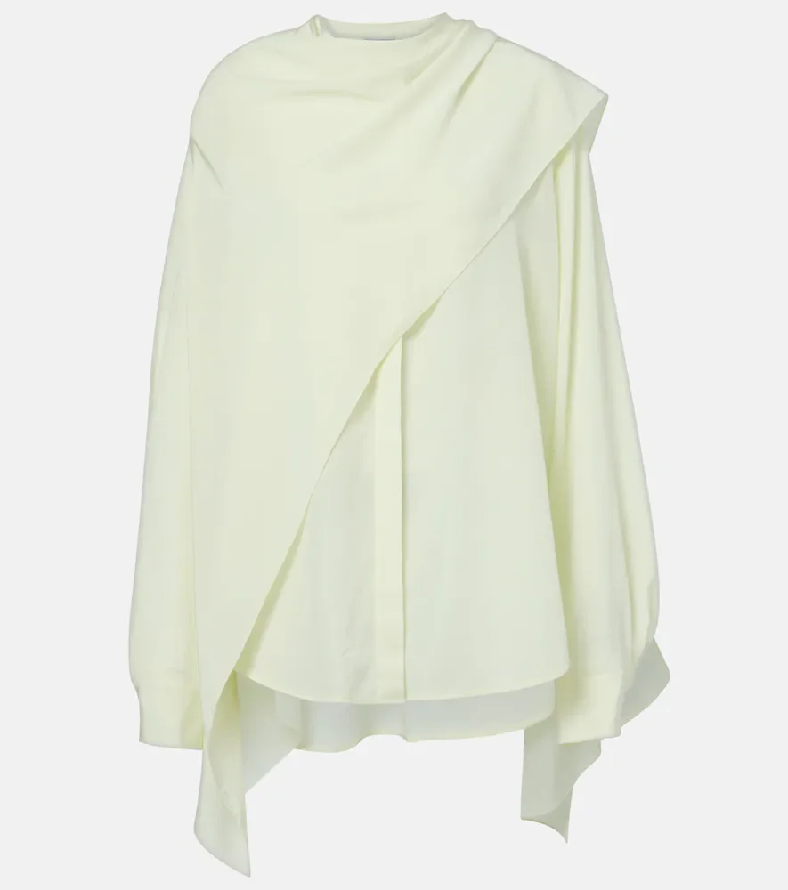 Blusa Kiki de seda drapeada