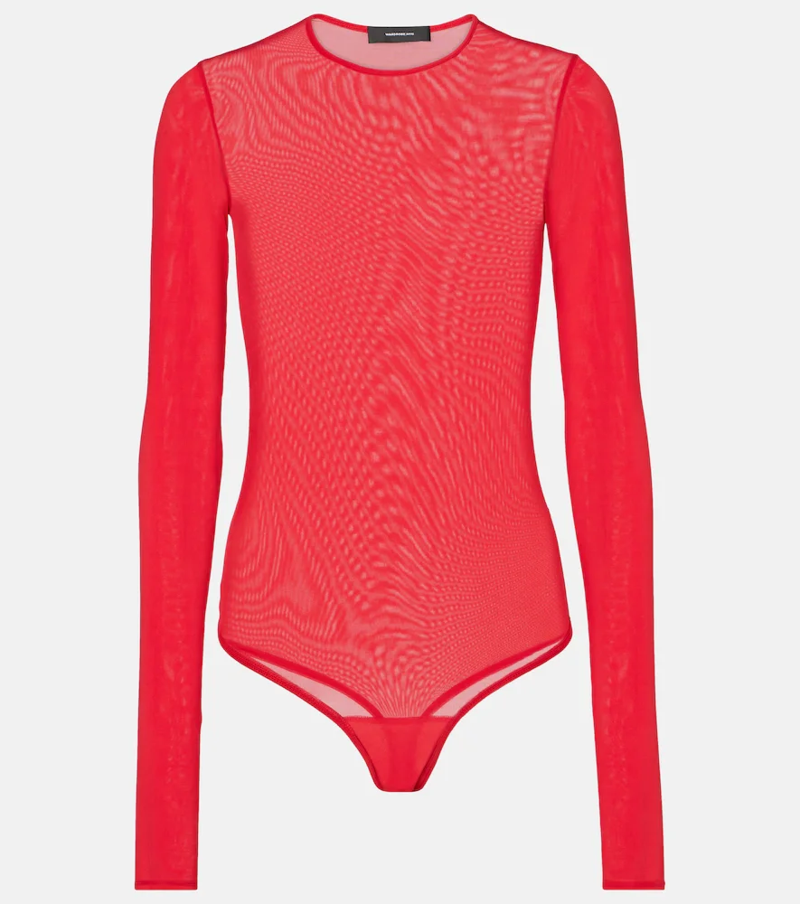 Body de malla transparente