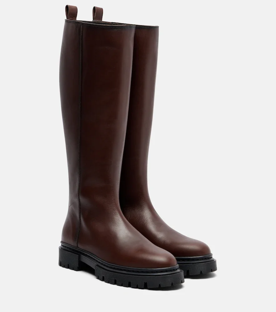 Botas altas Henry de piel