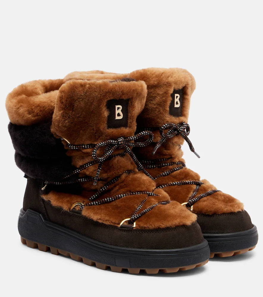 Botas de nieve Chamonix de borrego y ante
