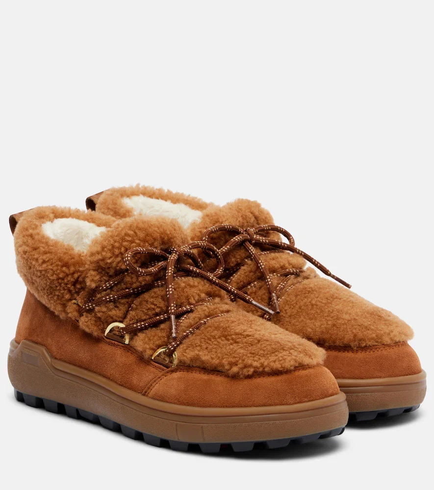 Botines Chamonix de ante con borrego