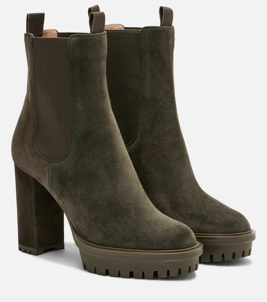 Botines con plataforma Barry de ante
