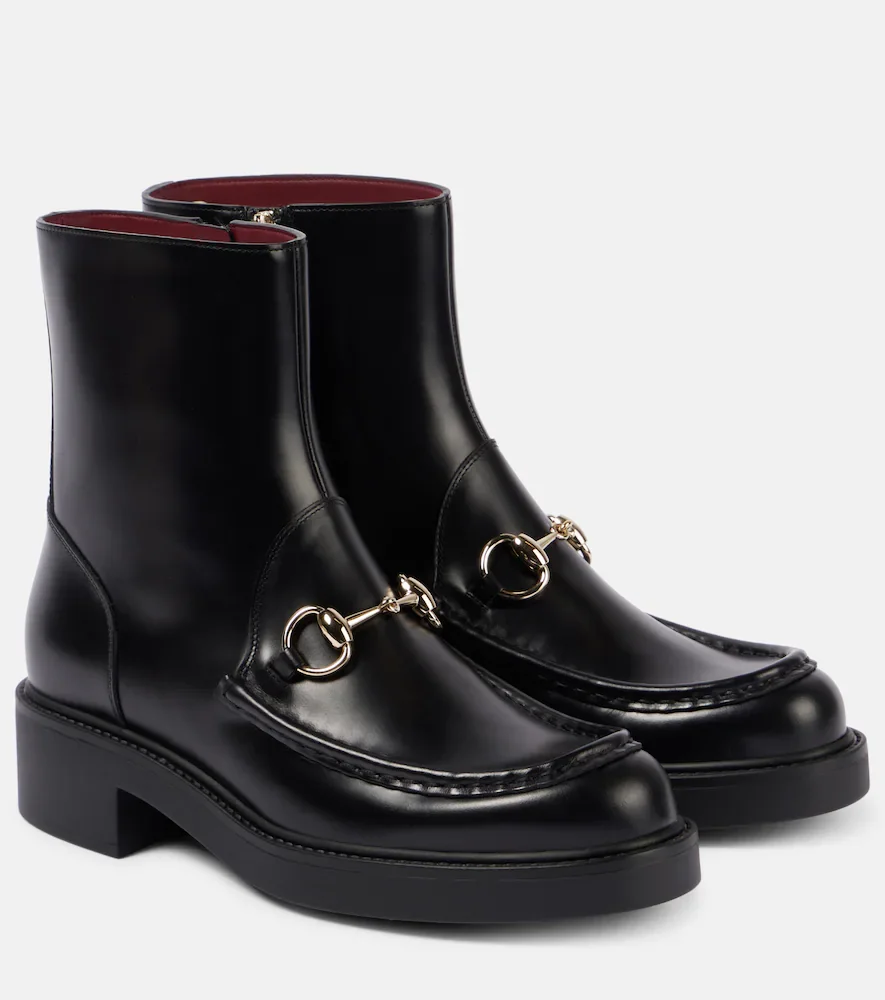 Botines de piel con Horsebit