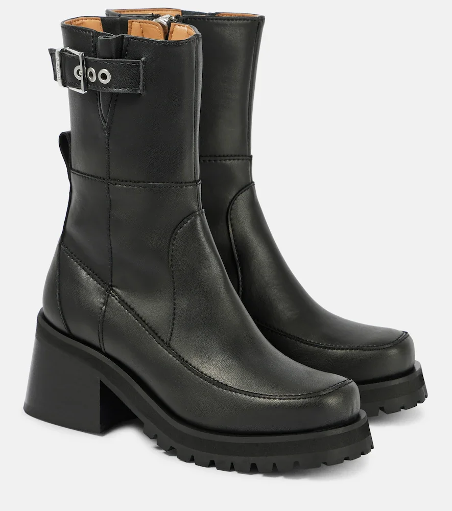 Botines de piel sintética