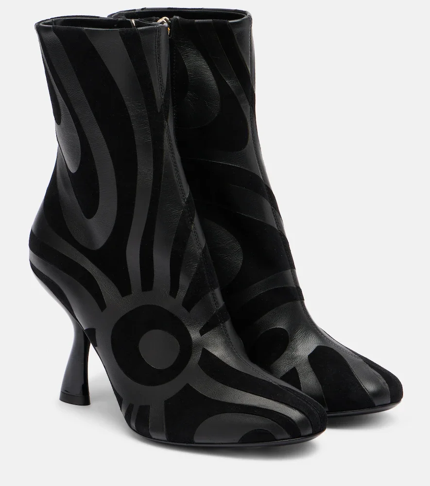 Botines Marmo de ante y piel