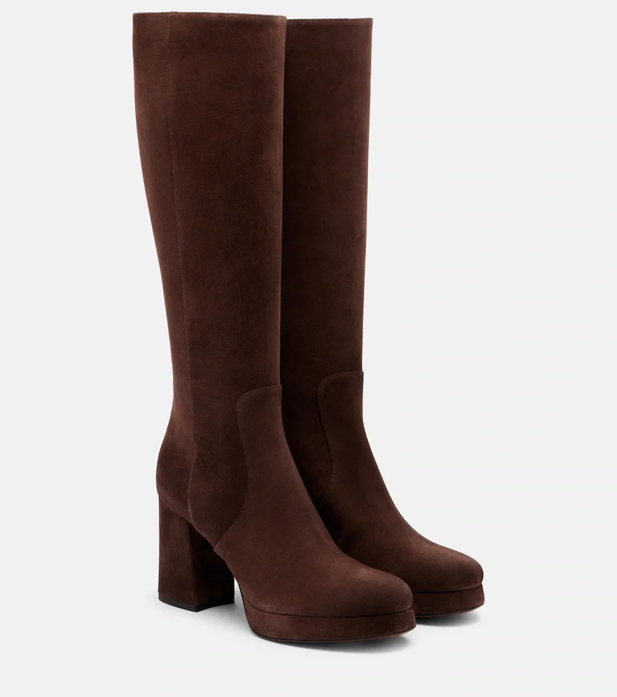 Bottes Fawcette 90 à plateau en daim