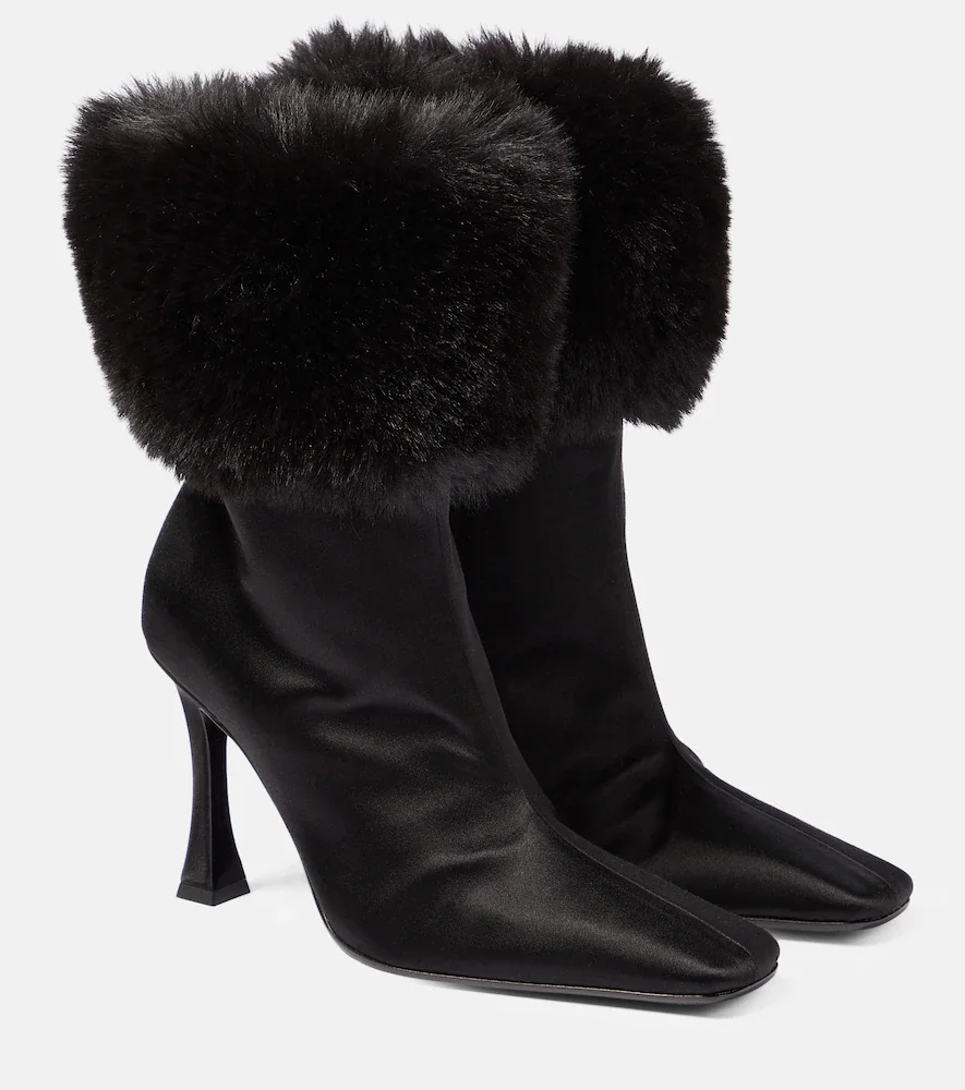 Bottines en satin