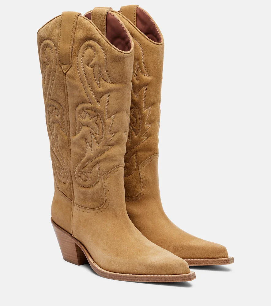 Bottines santiags Debbie en daim