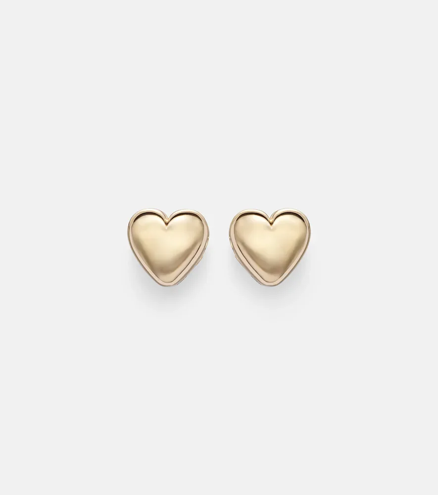Boucles d'oreilles Puffy Heart en or 14 ct