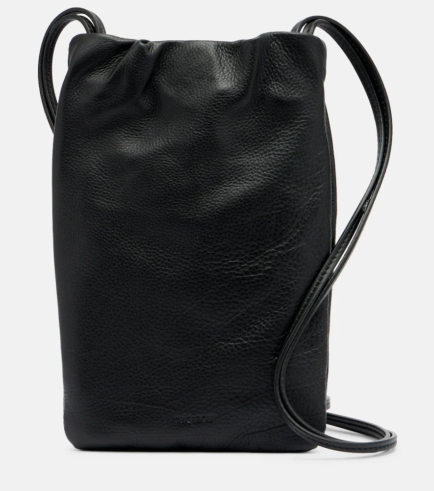Bourse leather phone pouch