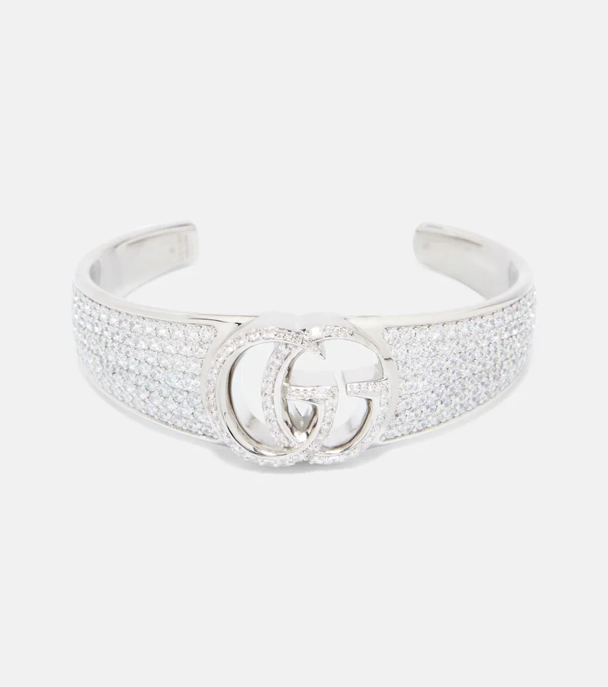 Bracelet manchette GG Marmont à ornements