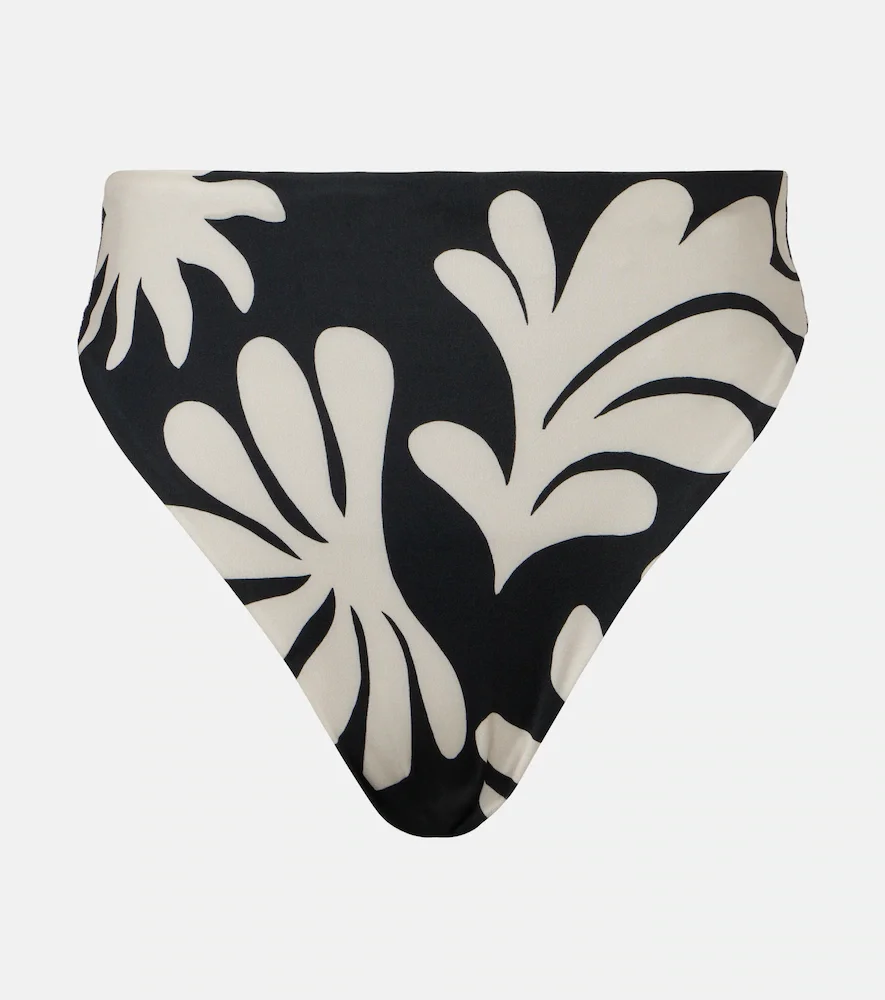 Braga de bikini Lulu estampada de tiro alto