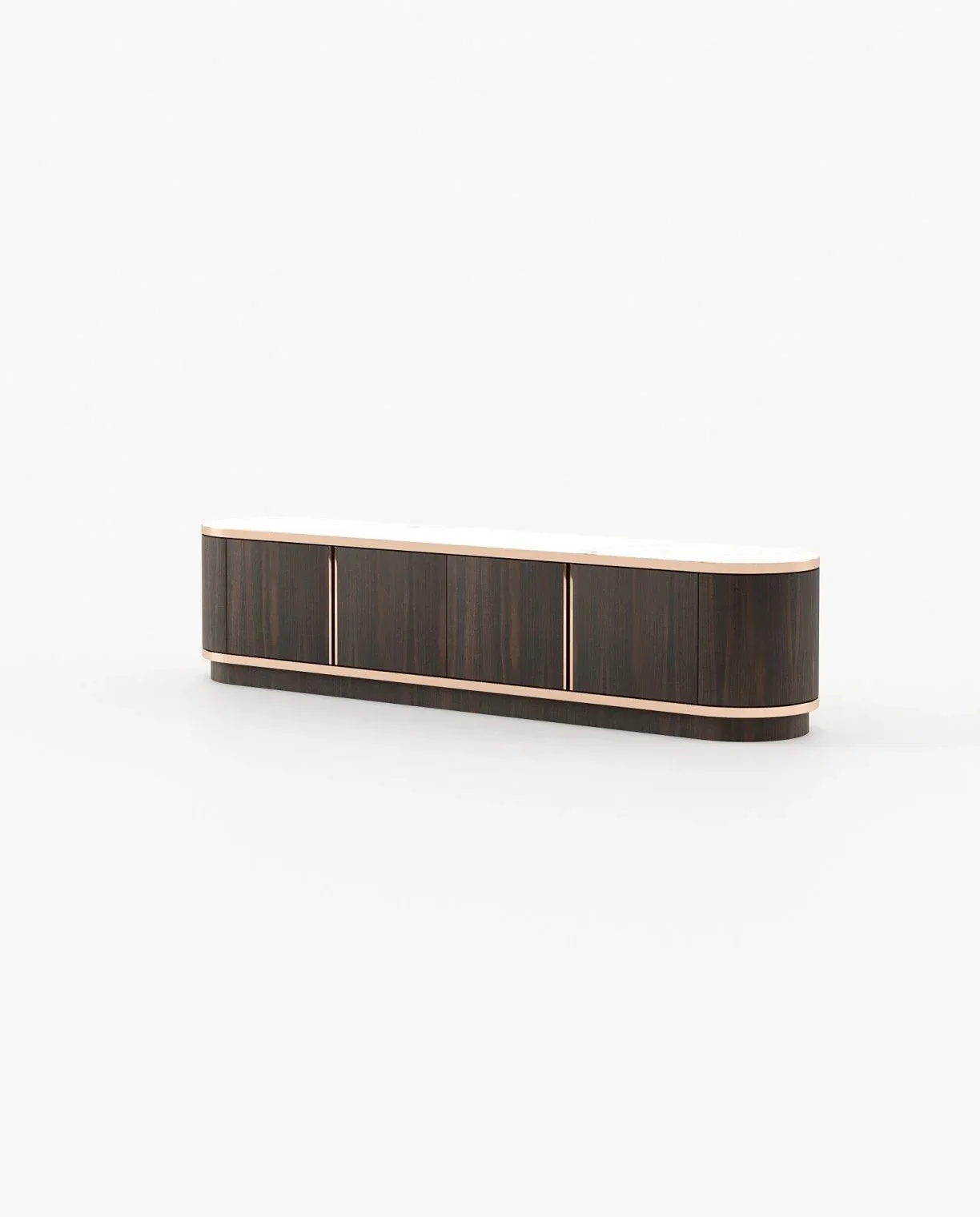 BROWN Media Unit Smoked Eucalyptus Veneer Matte
