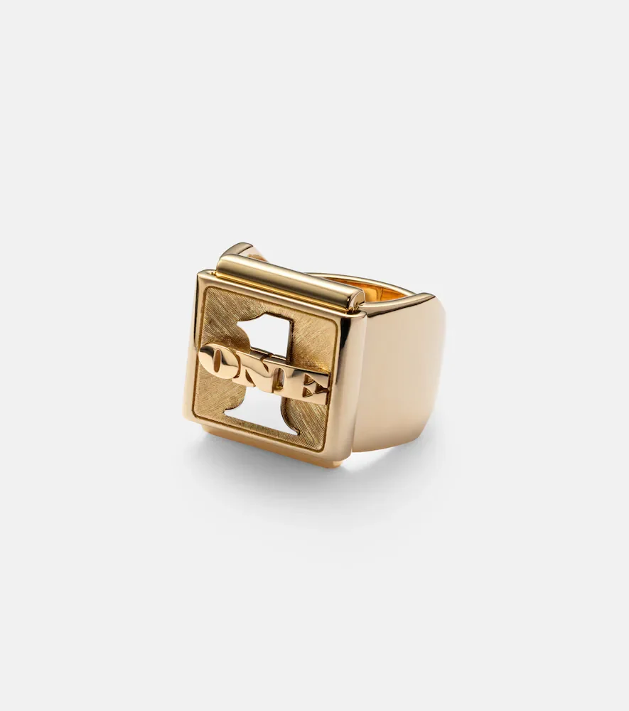 Buck Small 18kt yellow and white gold ring
