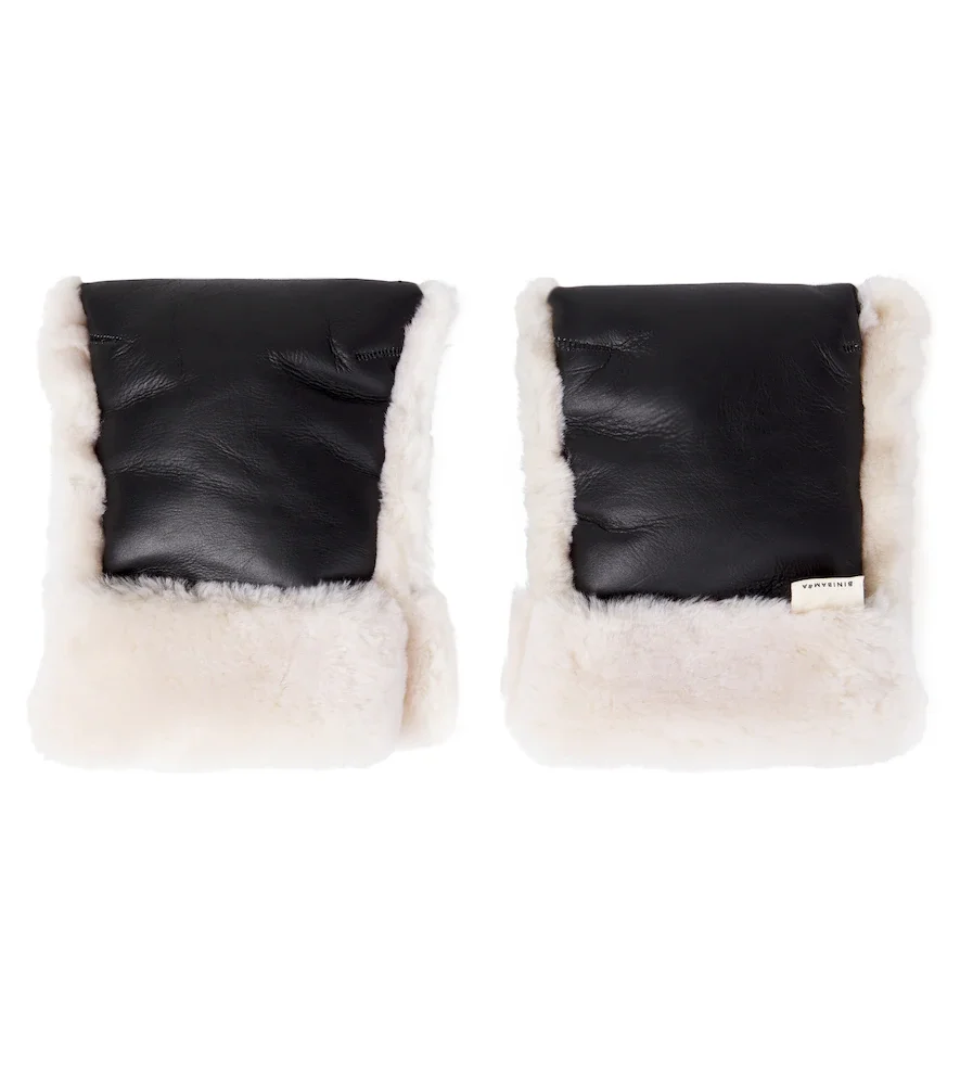 Buggy shearling mittens