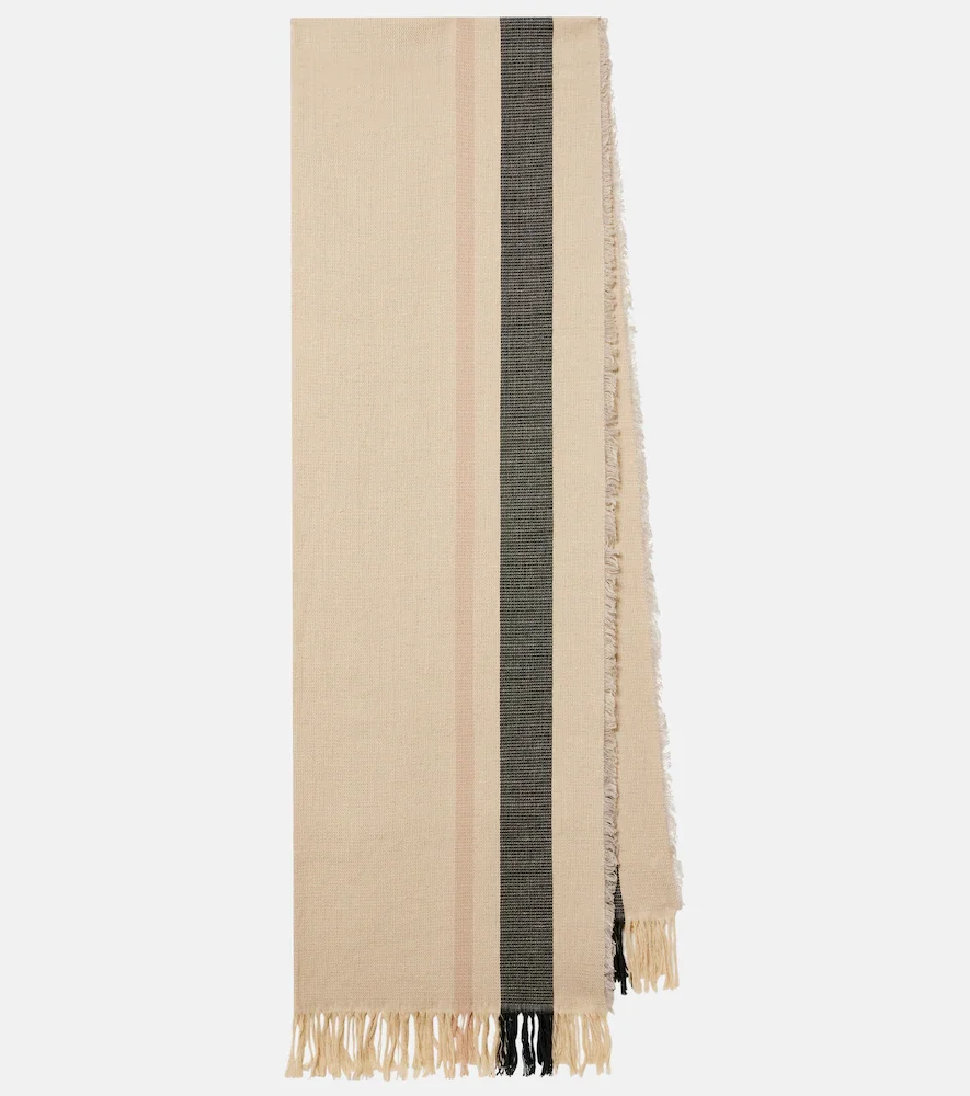 Cadia cotton and linen scarf