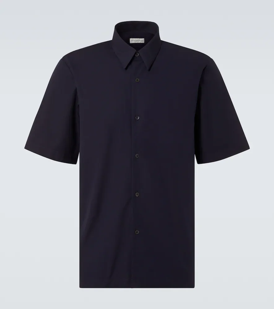 Camisa bowling en popelín de algodón