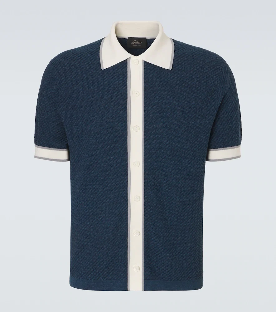Camisa de lino, algodón y seda