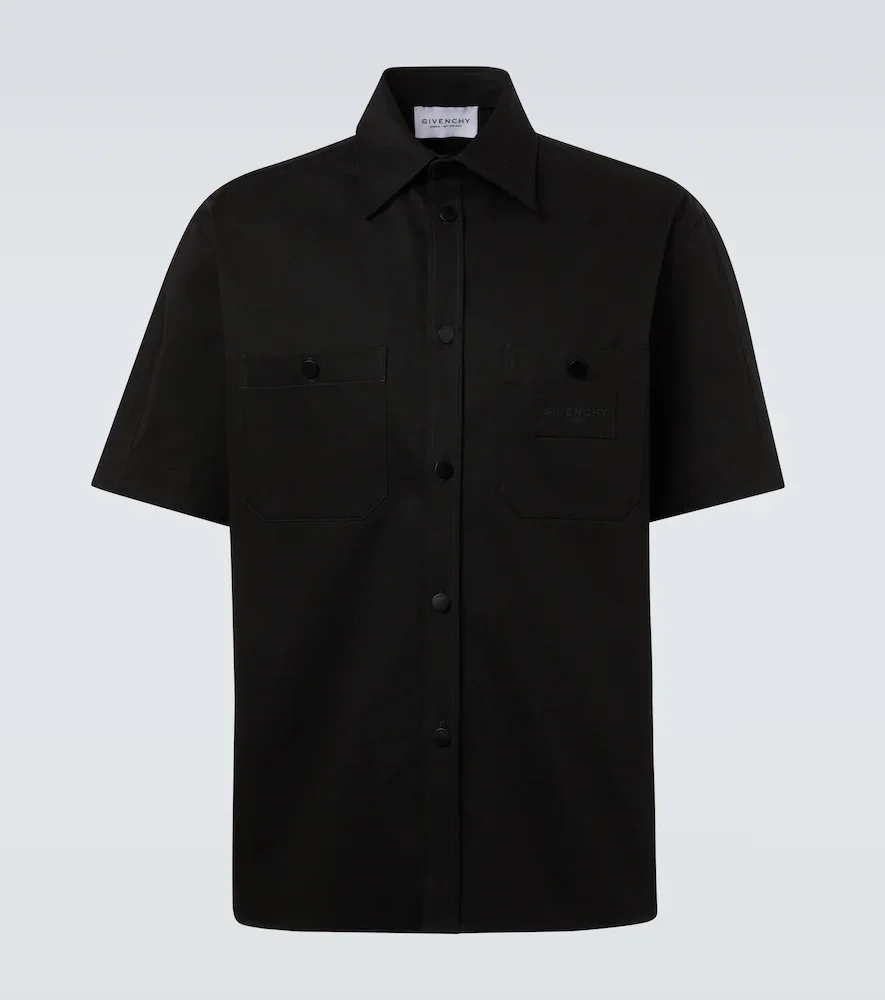Camisa en sarga de algodón