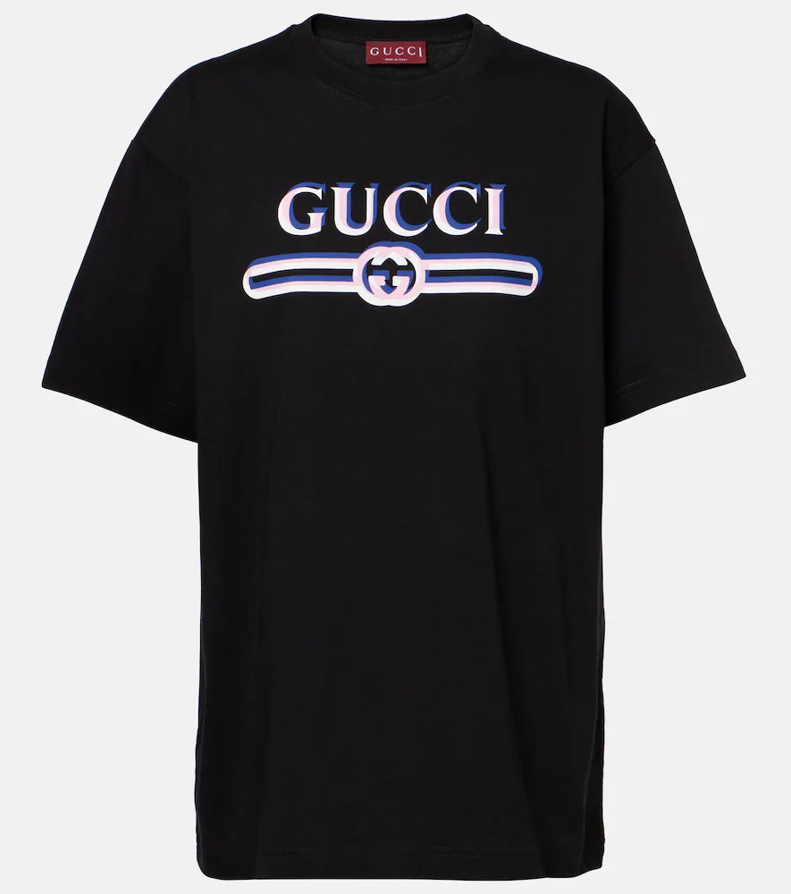 Camiseta en jersey de algodón con logo