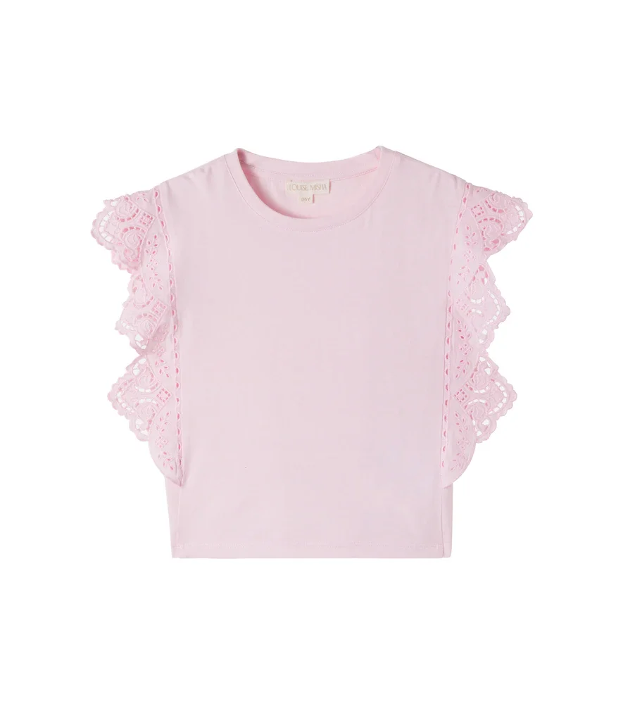 Camiseta Malalia de algodón bordado