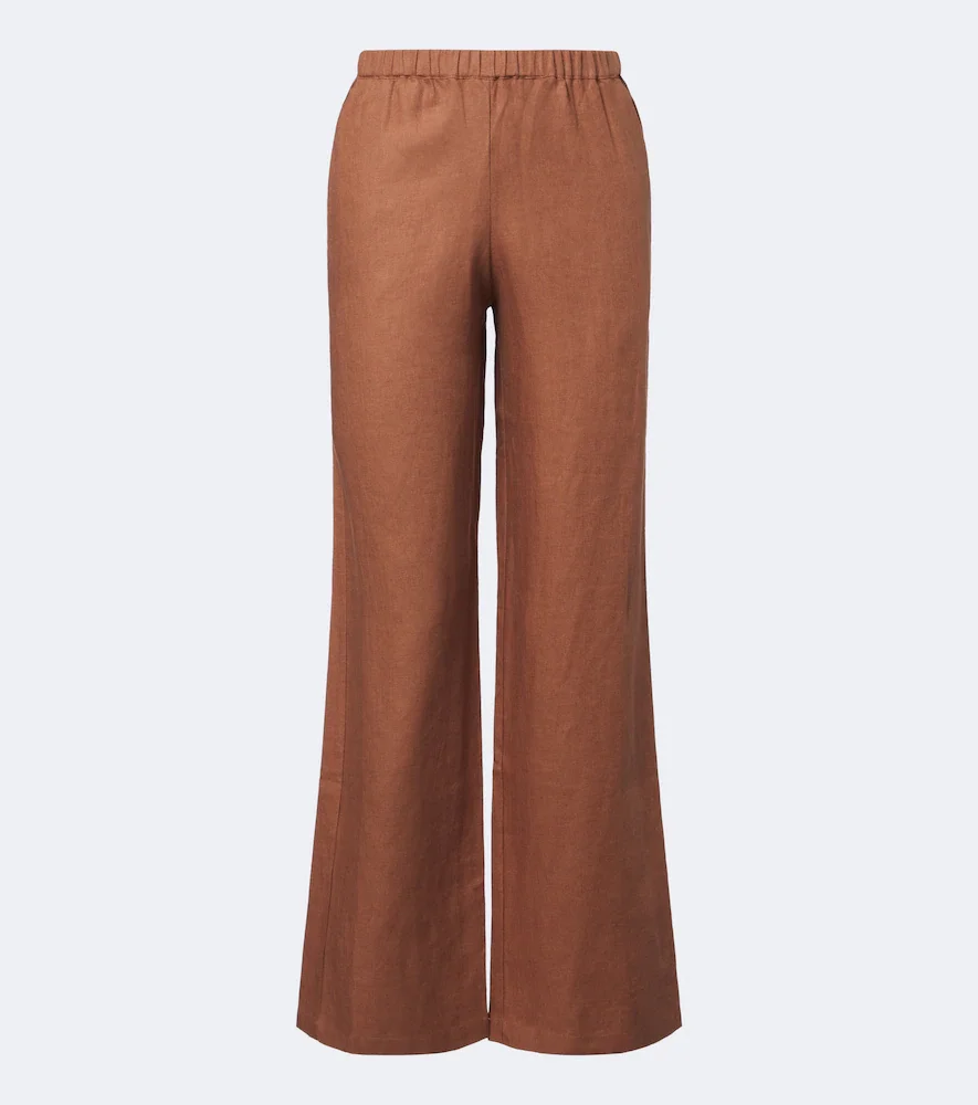 Capriolla linen wide-leg pants