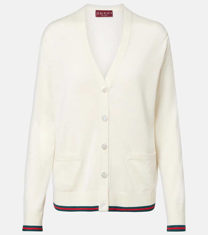Cardigan en cachemire et soie