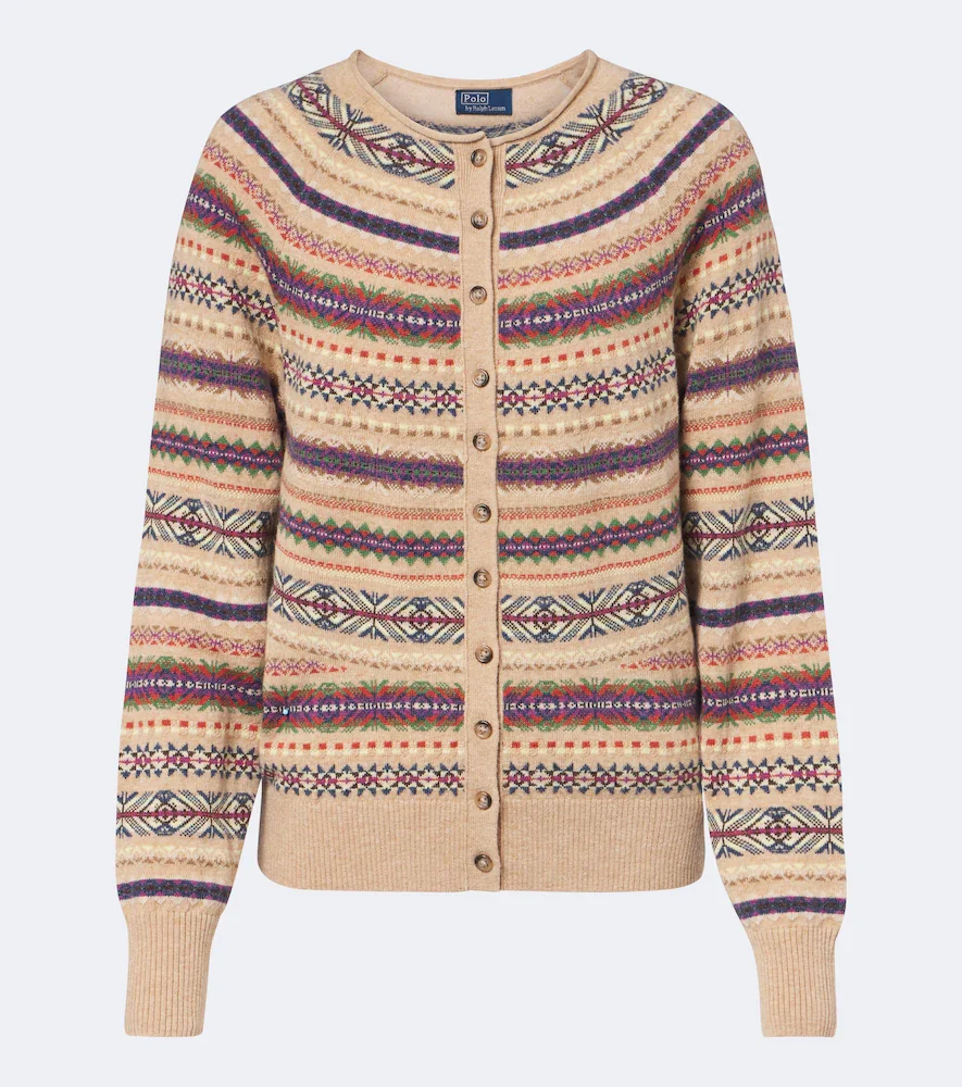 Cardigan Fair Isle en laine mélangée