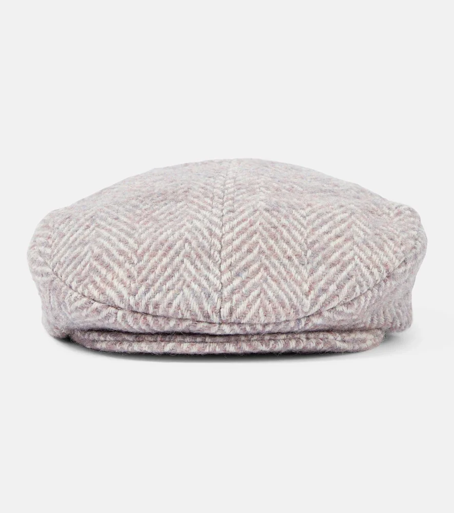 Casquette en laine mélangée