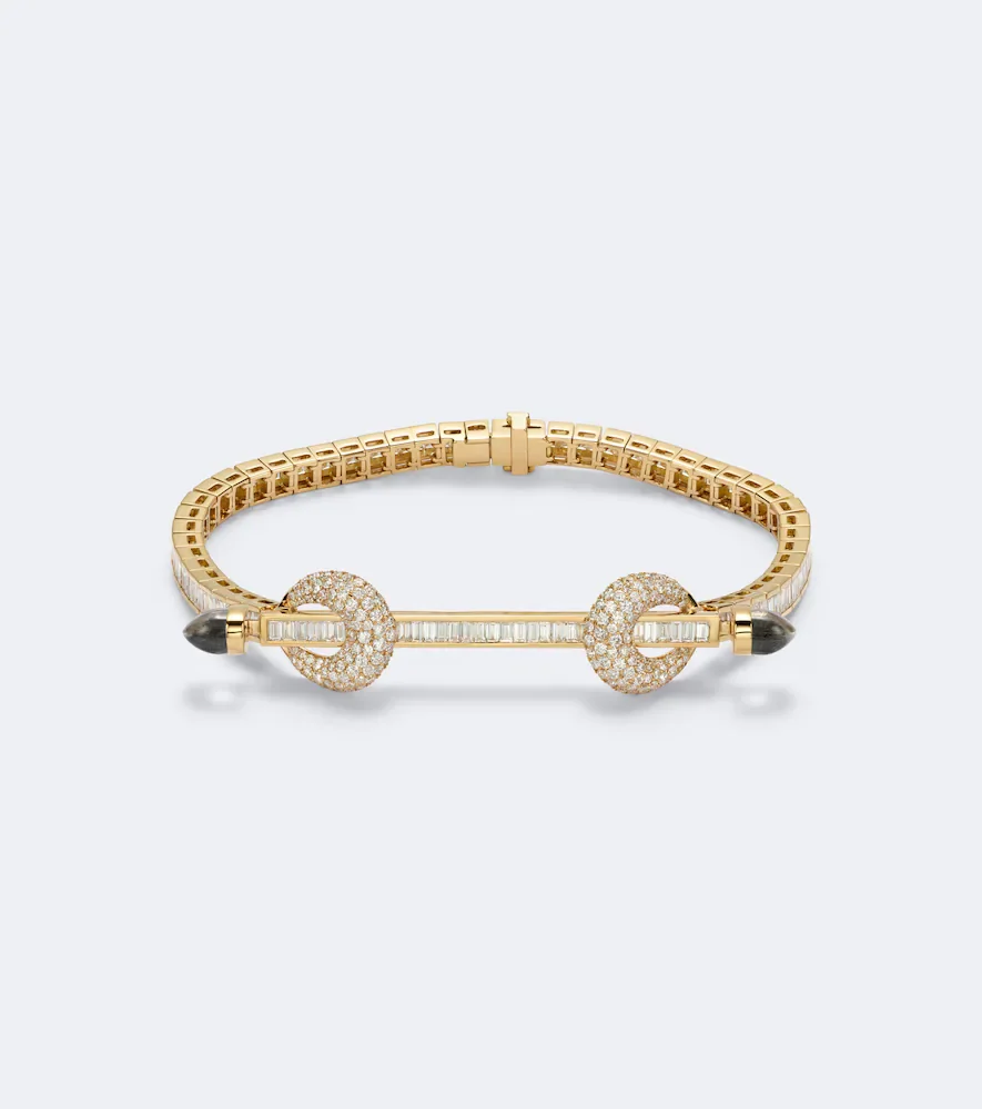 Chakra 18kt gold bracelet with diamonds