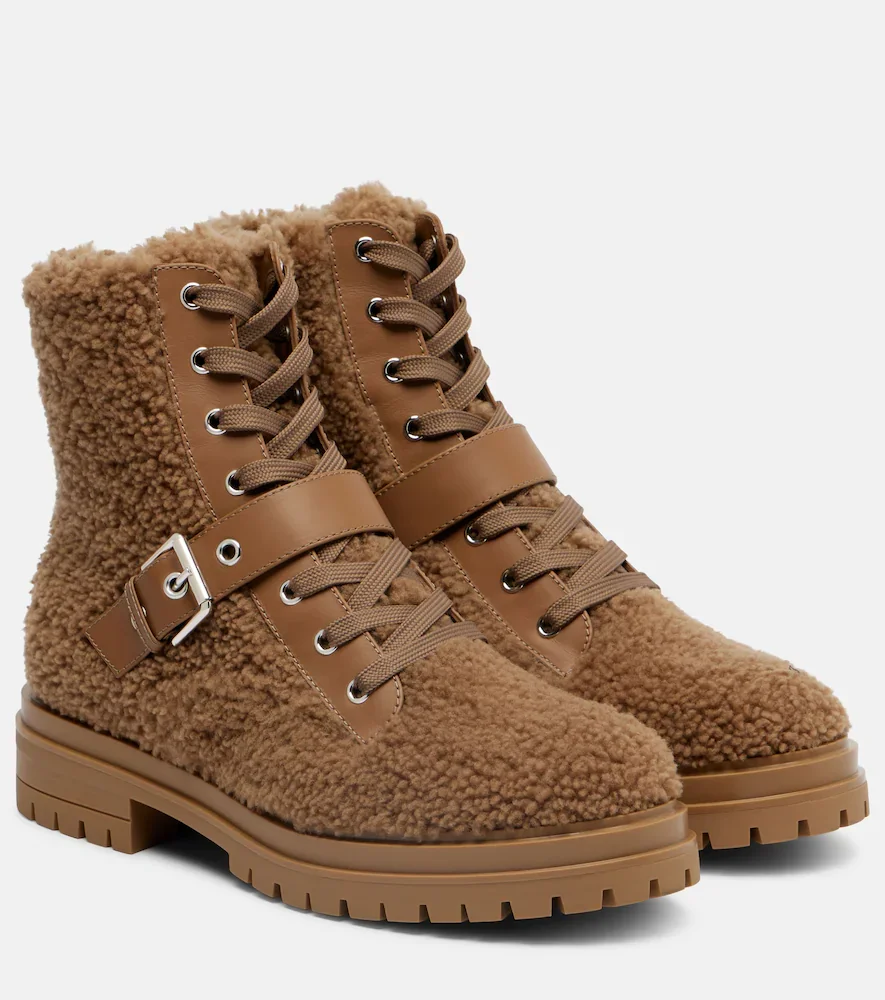 Chamonix shearling lace-up boots