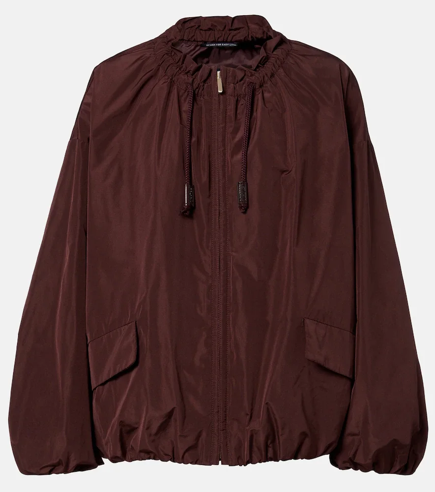 Chaqueta bomber de tafetán