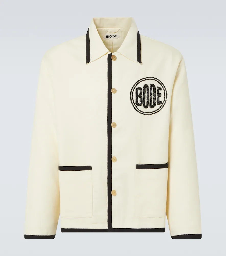 Chaqueta de lana con cuentas