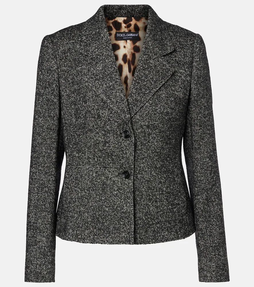 Chaqueta en mezcla de lana
