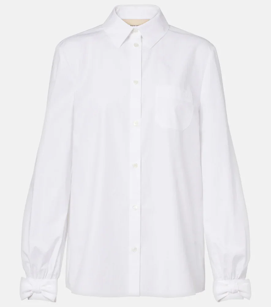 Chemise en coton à nœud