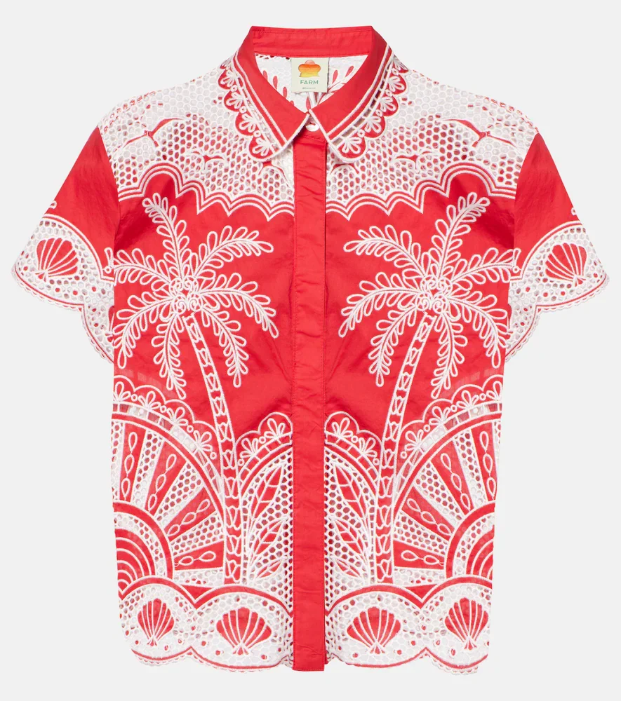 Chemise Palm Trees en coton