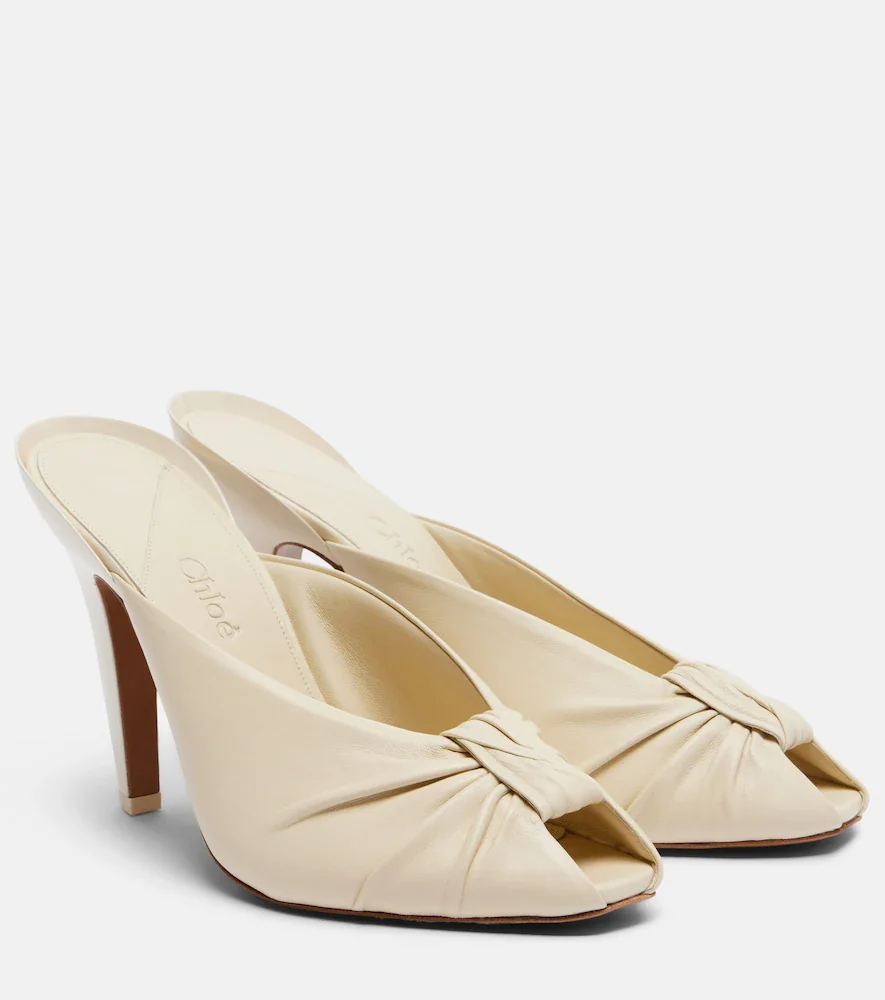 Chloà Suzie leather mules