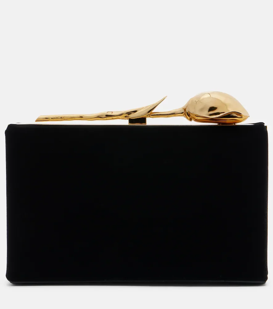 Clutch Bloom Mini de terciopelo