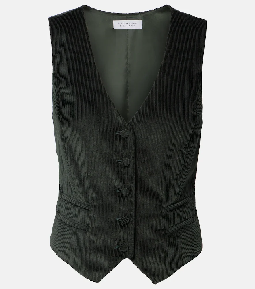 Coleridge cotton corduroy vest